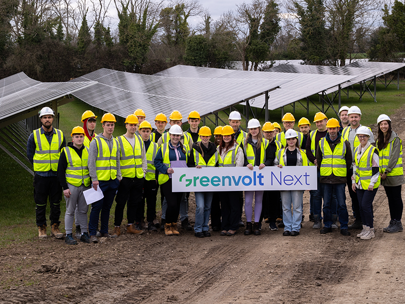 Students Visit Greenvolt Solar Farm under construction
